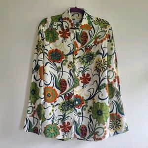 SEAPLANE Cotton Bold Vintage Floral Print